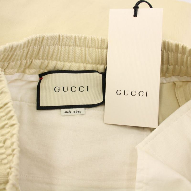Gucci Side Line Short Pants Sideline Shorts Easy 44 Beige 575322 KH