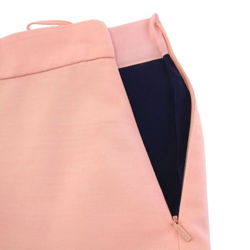 Gucci Tight Skirt Knee Length Ruffle Pink 38453896 KH