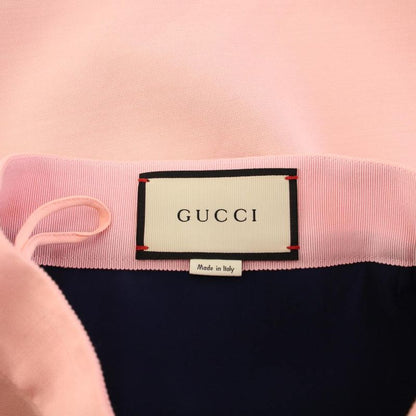 Gucci Tight Skirt Knee Length Ruffle Pink 38453896 KH