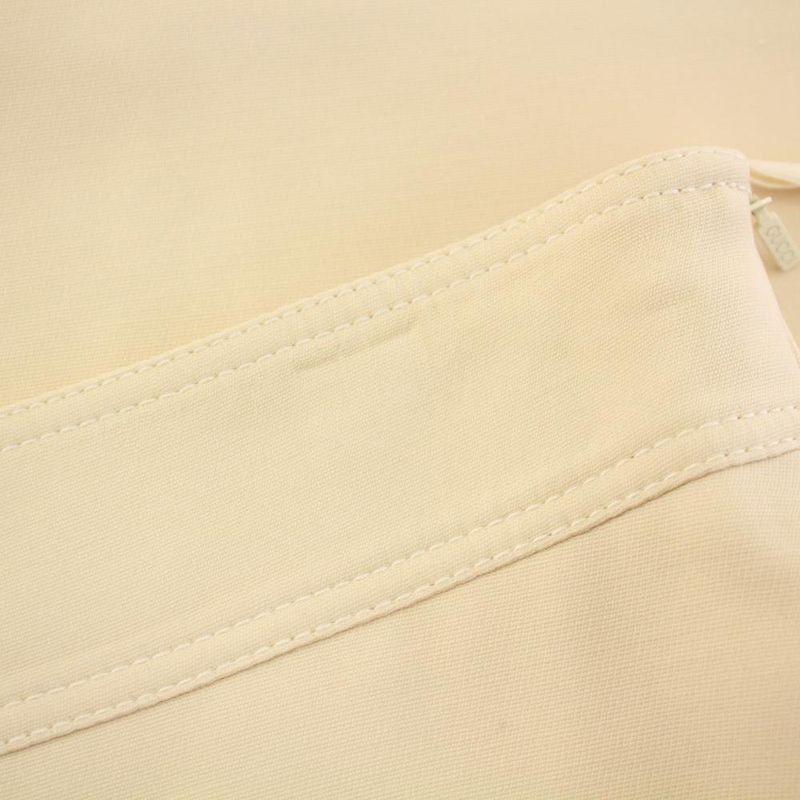 Gucci Trapezoid Skirt Knee Length Silk Blend 38 Ivory 436198 KH