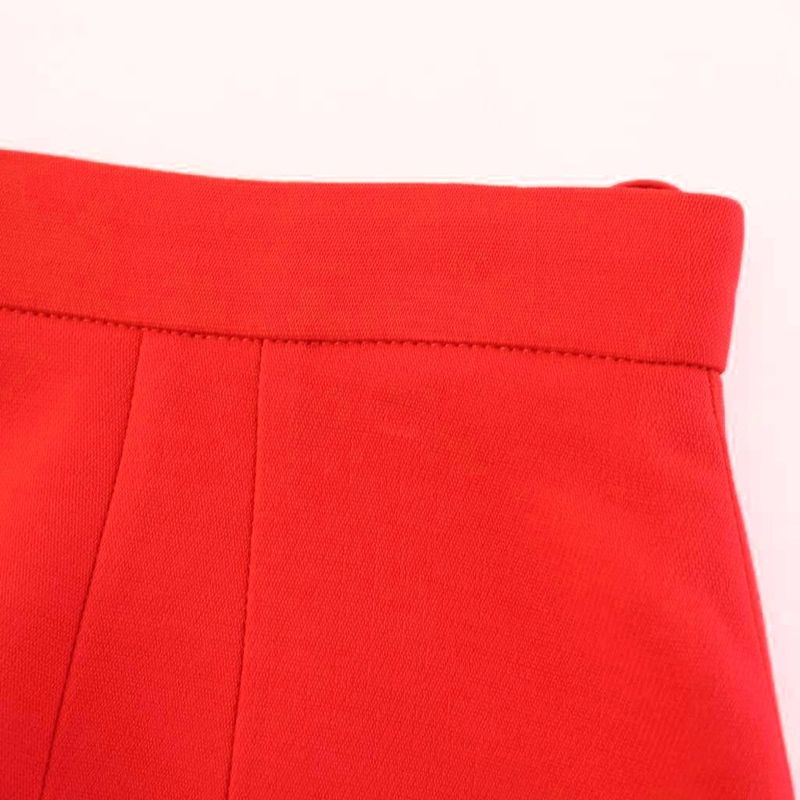 Gucci Tight Skirt Knee Length 38 Red 619479 KH