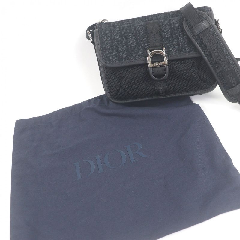 Dior Homme 2esws006yky Canvas Leather Dior 8 Buckle Oblique All Over Pattern