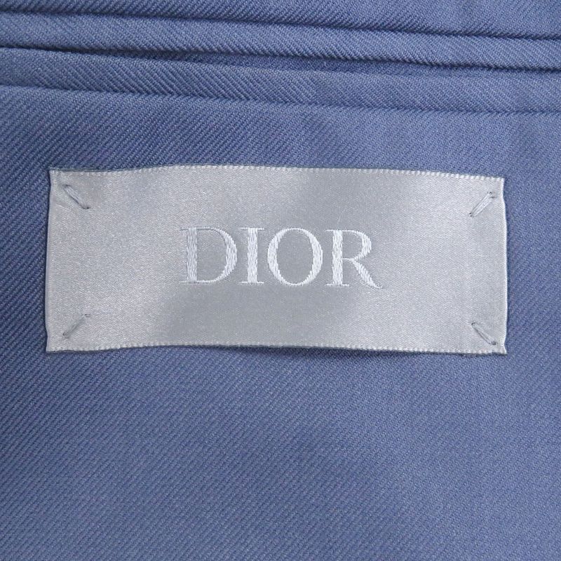 Dior Homme 933c204a4736 100% Cashmere Single Uncon Jacket Tailored Jacket Blue