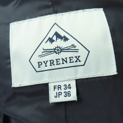 Pyrenex Bordeaux Raccoon Fur Hooded Down Coat Black 36 Made in Bulgari a Genuine