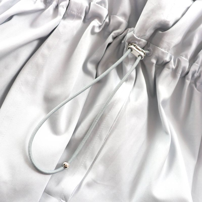 Hermes 2024 Made 4h0571dv 100% Cotton Ruffle Collar Long Sleeve Zip Up Dress