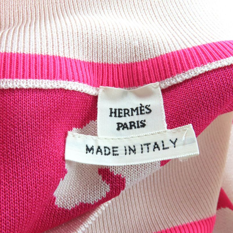Hermes 2022 Made 2h2304du Silk Blend Leopard Print Knit Tight Skirt Bottoms