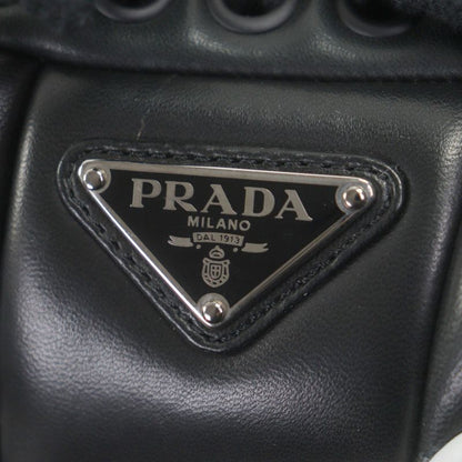 Prada 2ee386 Fly Block Padded Nappa Leather Triangle Logo Triangle Plate Low