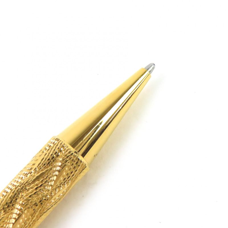 Cartier Must de Cartier Trinity Wave Pattern Twist Ballpoint Pen Gold Men's