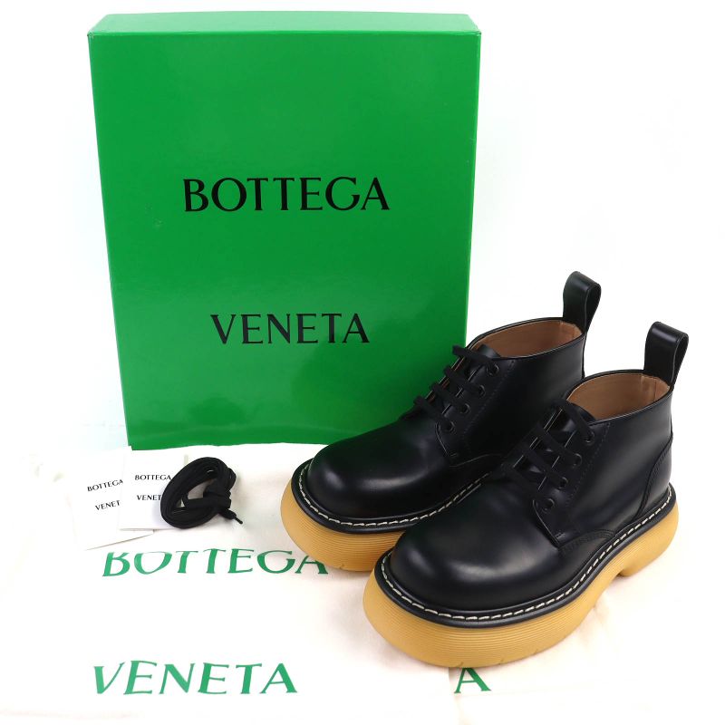 Bottega Veneta Bottega Veneta 23ss Leather Bounce Boots Ankle Boots Black 37