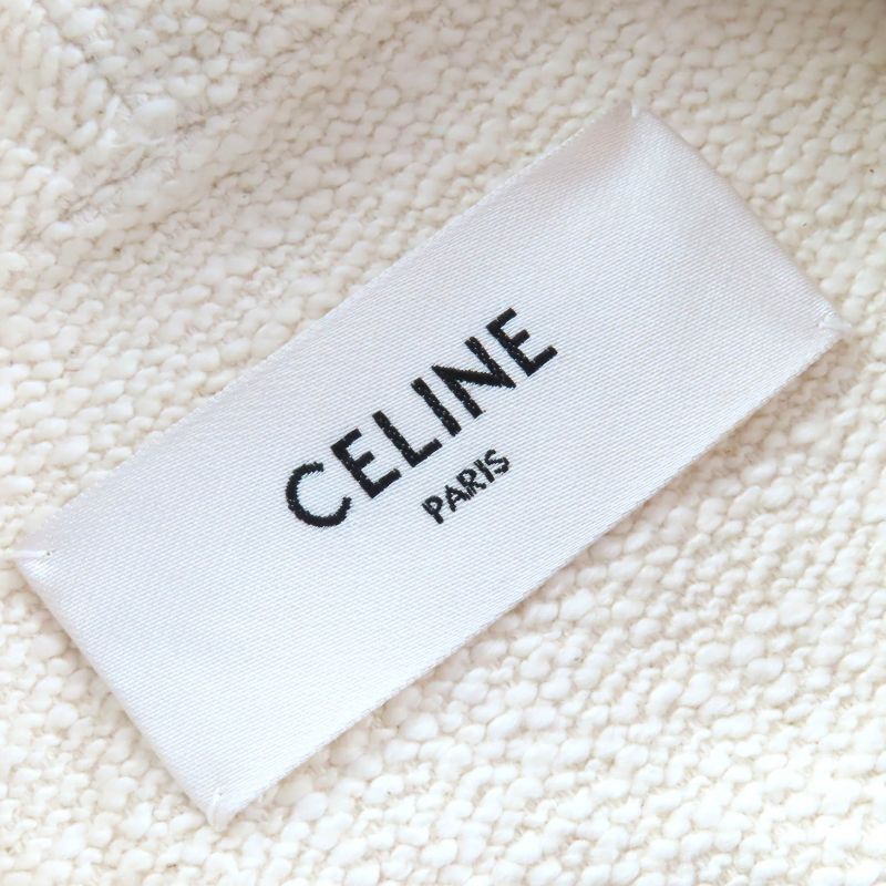 Celine 23ss 2v81g285q Cotton Logo Shape Pressed Leather Belt Hardware Hooded