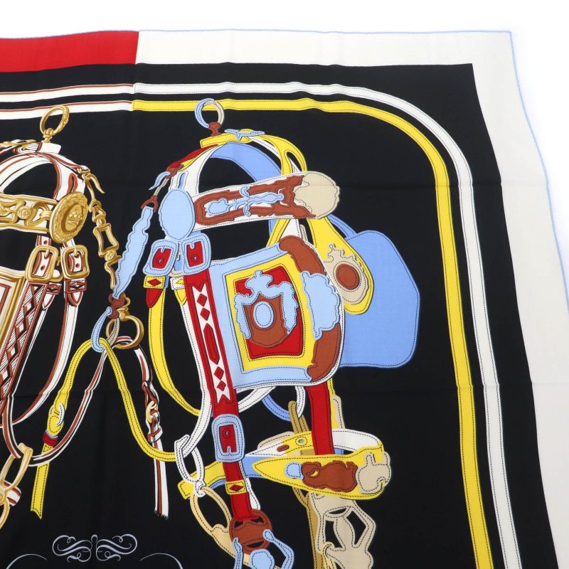Hermes Carre Geant Carre 140 Brides de Gala Applique Pique Cashmere Silk Blend