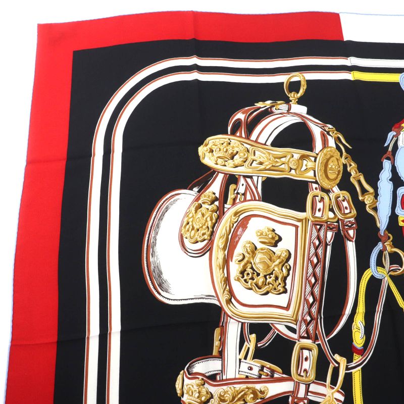 Hermes Carre Geant Carre 140 Brides de Gala Applique Pique Cashmere Silk Blend