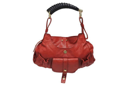 Saint Laurent Mombasa Hobo Handbag Cotton Leather Deer Antler
