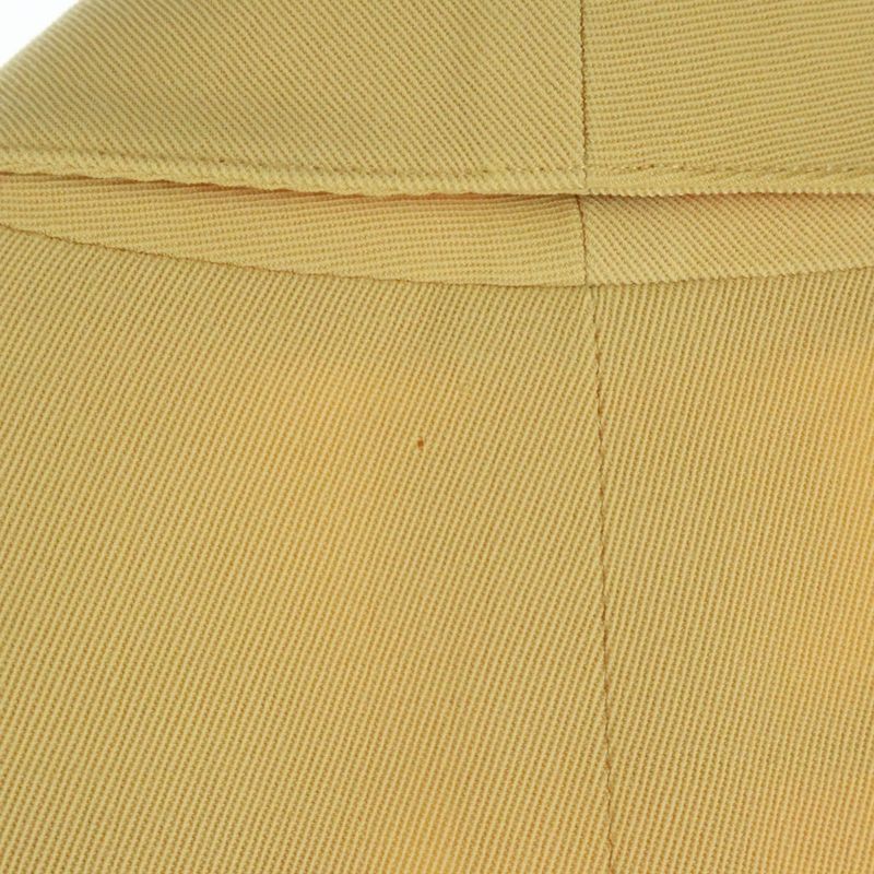 Hermes Wool 7B Tailored Long Jacket Yellow Women's