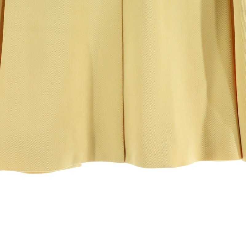 Hermes Wool 7B Tailored Long Jacket Yellow Women's