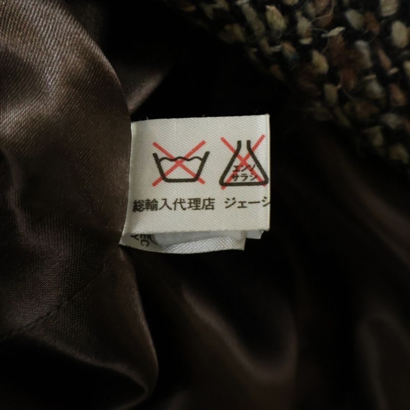 Celine OLD Wool Jacket With Fur Sleeves Brown