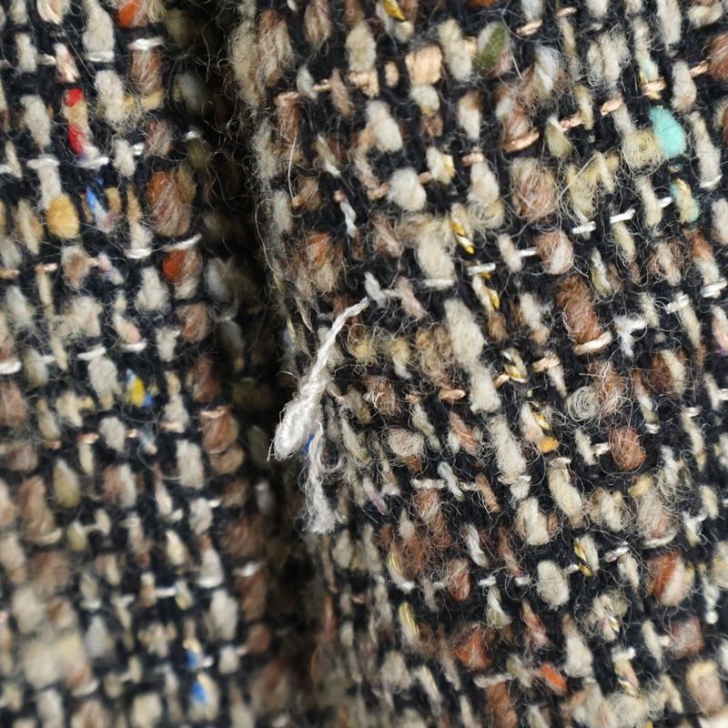 Celine OLD Wool Jacket With Fur Sleeves Brown