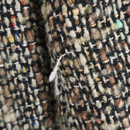 Celine OLD Wool Jacket With Fur Sleeves Brown