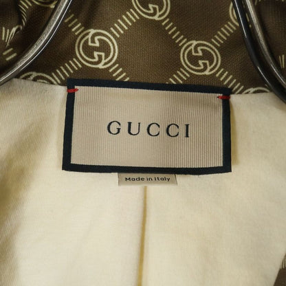 Gucci Interlocking G All Over Pattern Sherry Line Cropped Short Stand Collar