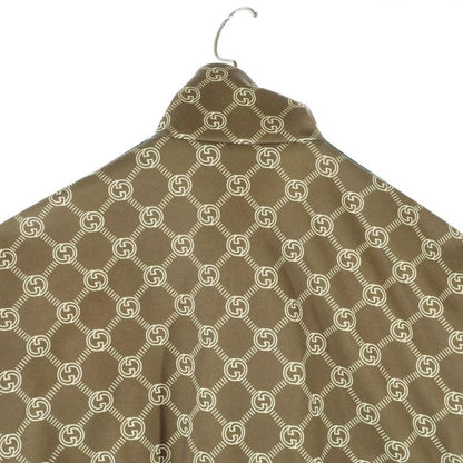 Gucci Interlocking G All Over Pattern Sherry Line Cropped Short Stand Collar