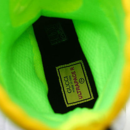 Gucci Ultrapeace R Knit High Cut Sneakers - 7.5 Black X Fluorescent
