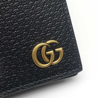 Gucci Double Authenticity Card Case 428737 Black Leather