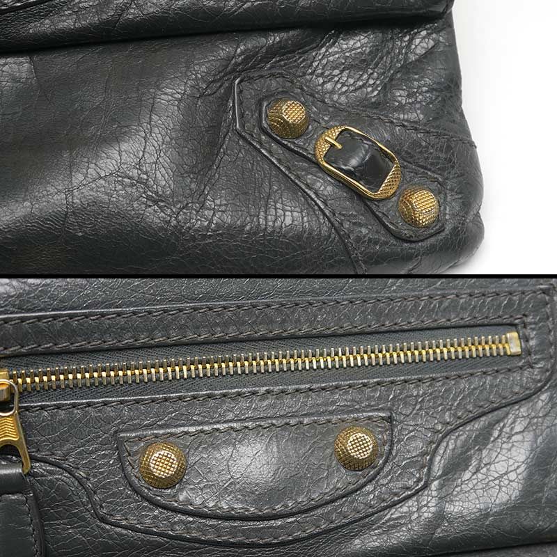 Balenciaga Giant Envelope Clutch Shoulder Bag Gray