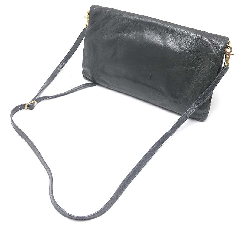 Balenciaga Giant Envelope Clutch Shoulder Bag Gray