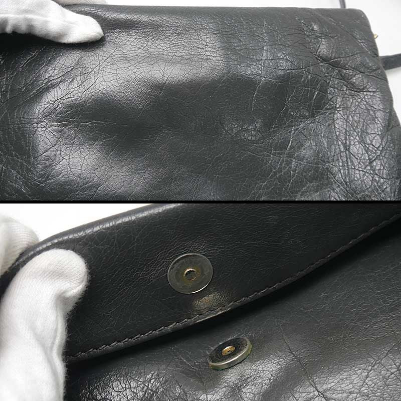 Balenciaga Giant Envelope Clutch Shoulder Bag Gray