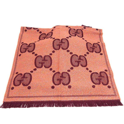 Gucci Lam� Jaguar - Do Muffler - Shawl 598993 Pink Fringe