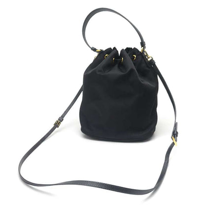 Prada Duet Re-nylon Bucket Bag 1bh038 Black