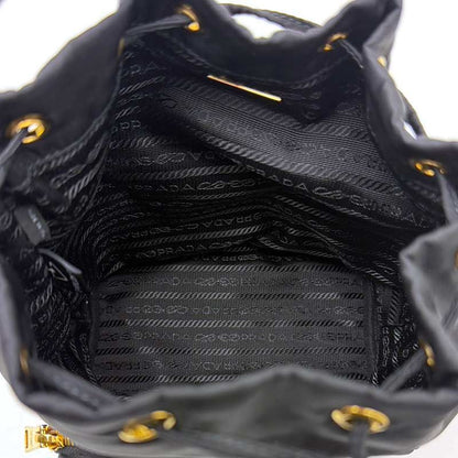 Prada Duet Re-nylon Bucket Bag 1bh038 Black
