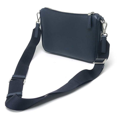 Prada Saffiano Shoulder Bag 2vh113 Navy - *pochi Is Missing