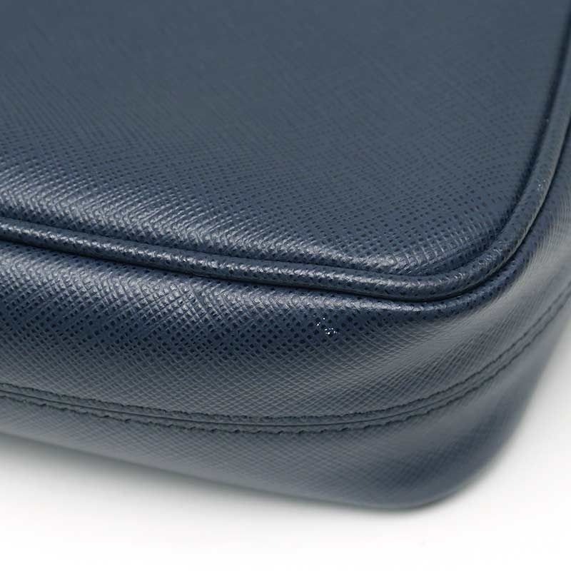 Prada Saffiano Shoulder Bag 2vh113 Navy - *pochi Is Missing