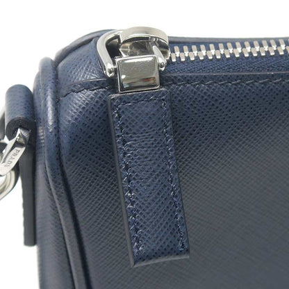 Prada Saffiano Shoulder Bag 2vh113 Navy - *pochi Is Missing