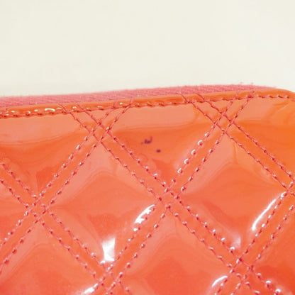 Chanel Coin Case Matelasse Patent Leather Pink Silver Hardware Ladies