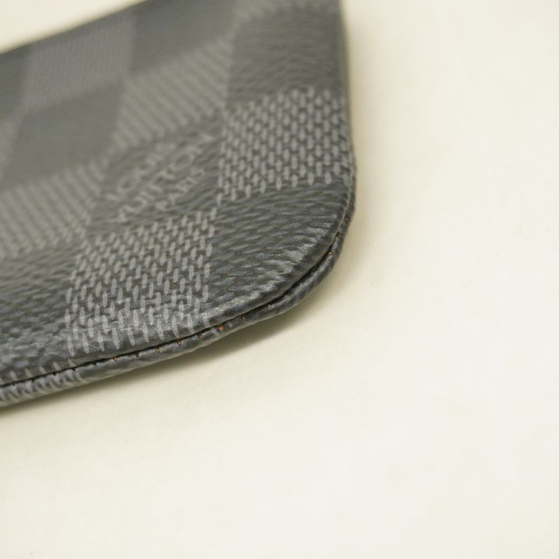 Louis Vuitton Coin Case Damier Graphite Pochette Cles N60155 Black Men's