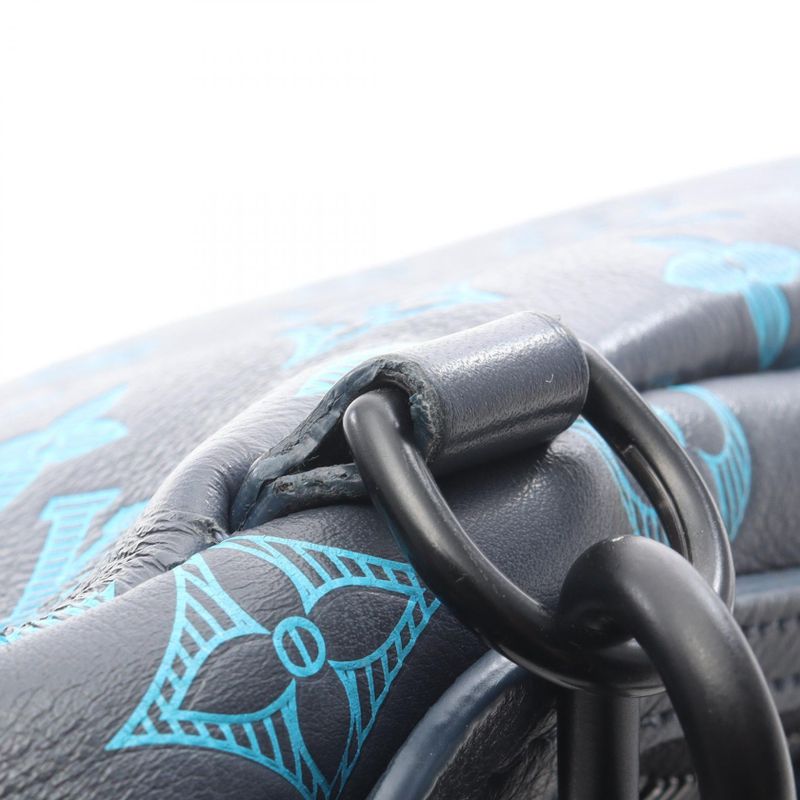 Louis Vuitton Waist Bag Body Bag Duo Ring Bag M46562 Blue Leather Duo Ring Bag