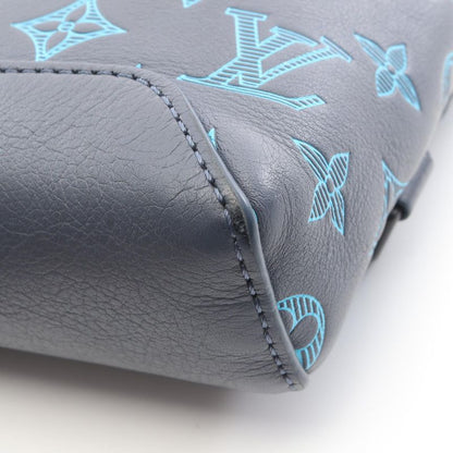 Louis Vuitton Waist Bag Body Bag Duo Ring Bag M46562 Blue Leather Duo Ring Bag