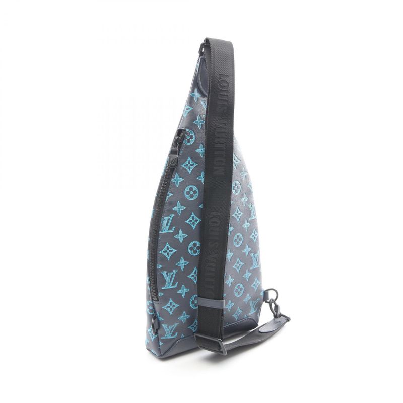 Louis Vuitton Waist Bag Body Bag Duo Ring Bag M46562 Blue Leather Duo Ring Bag