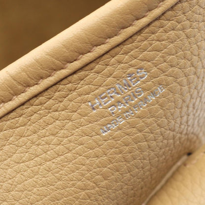Hermes Shoulder Bag Evelyn 1 Anne GM Beige Leather Evelyn GM Beige Ladies Used a