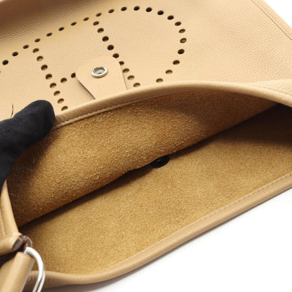 Hermes Shoulder Bag Evelyn 1 Anne GM Beige Leather Evelyn GM Beige Ladies Used a