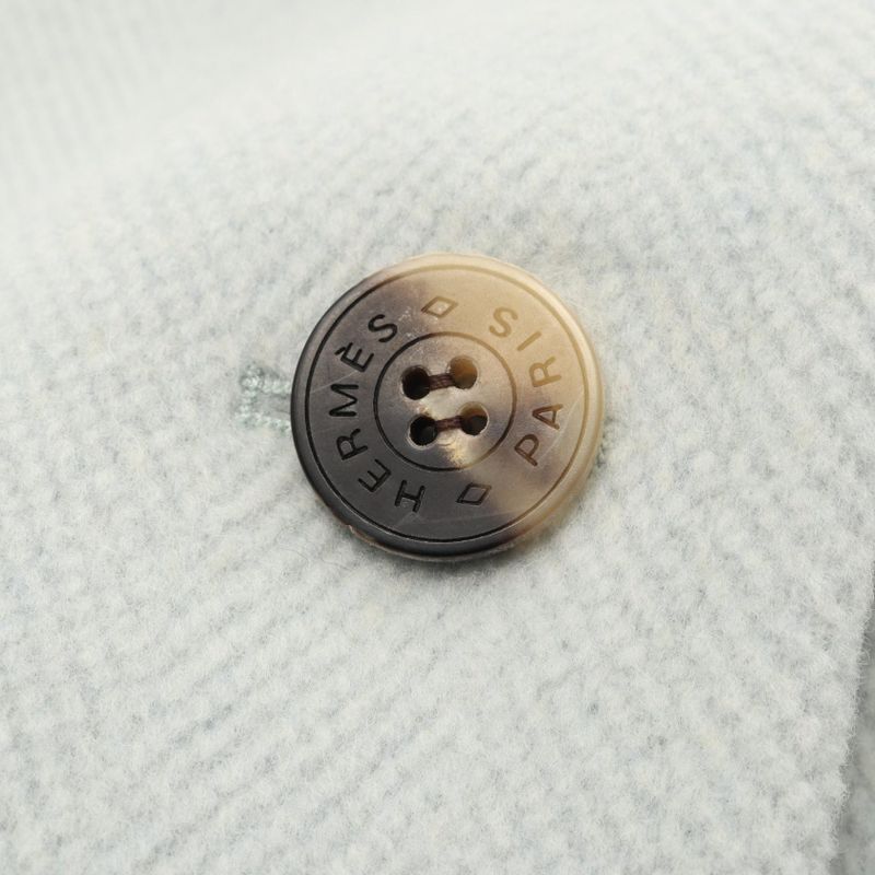 Hermes 3h0187dk Wool Coat Women's Used a