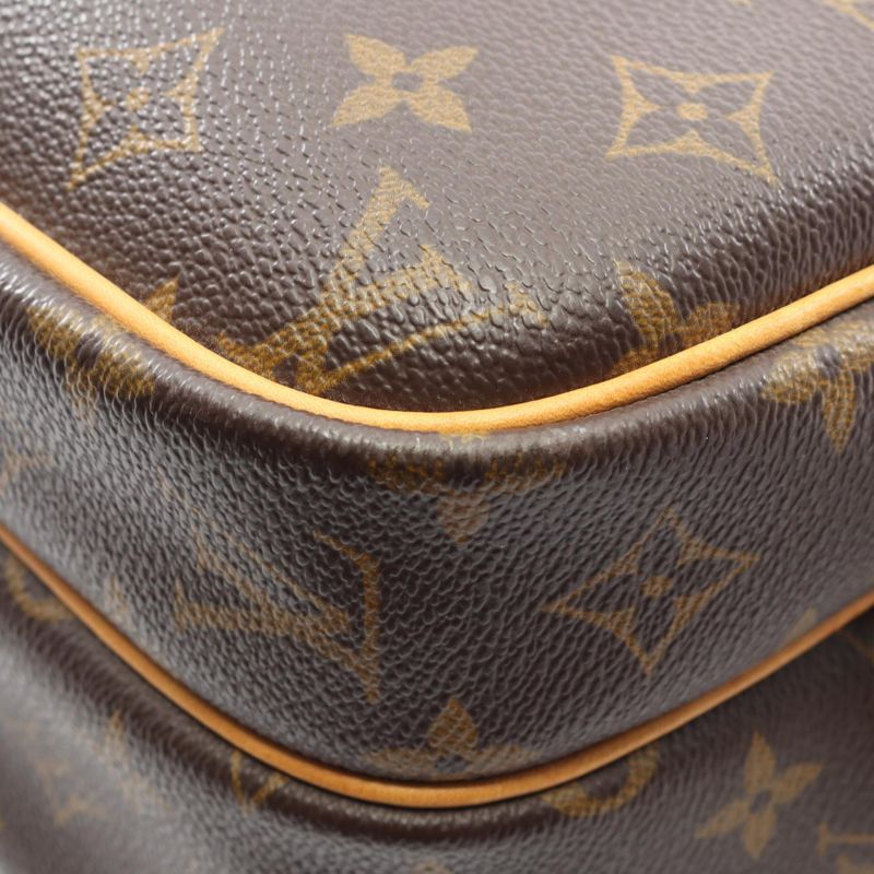 Louis Vuitton Shoulder Bag Reporter PM PVC Coated Canvas Leather