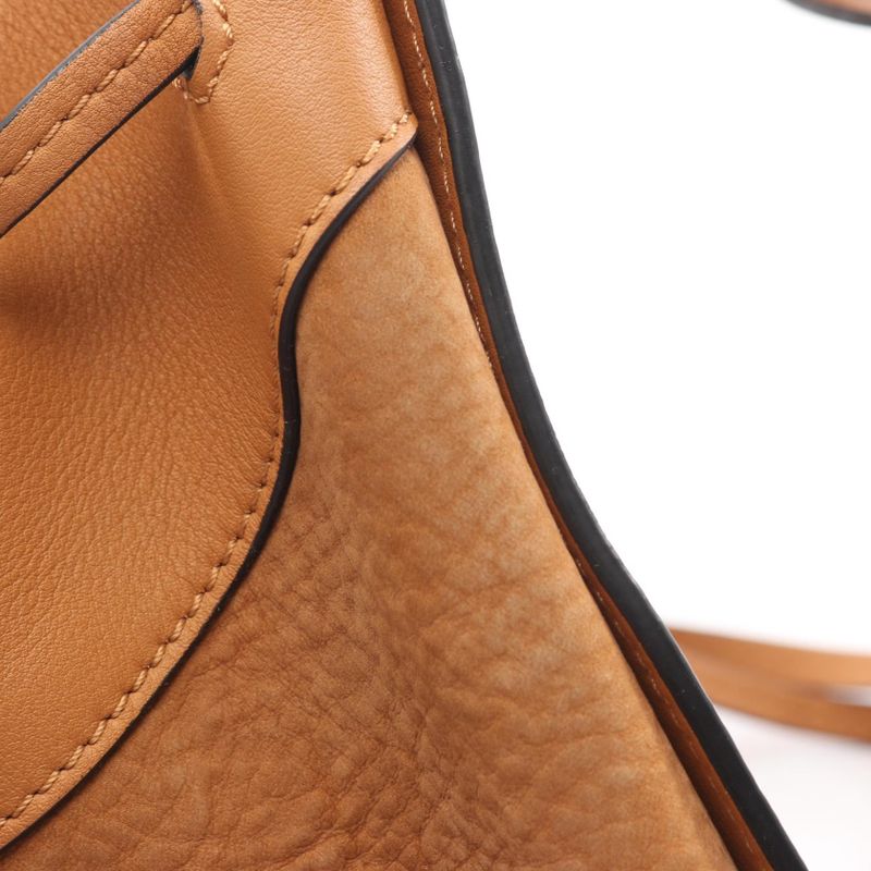 Loewe Shoulder Bag Hammock Drawst Ring Small 314 79 Z95 Camel Leather Hammock
