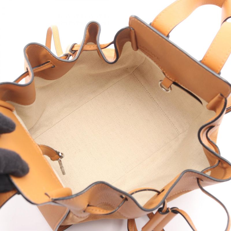 Loewe Shoulder Bag Hammock Drawst Ring Small 314 79 Z95 Camel Leather Hammock