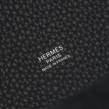 Hermes Handbag Picotin Lock PM Black Leather Picotin Lock PM Black Ladies Used a
