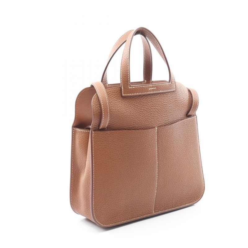Hermes Handbag Alzan 25 Gold Leather Alzan 25 Gold Ladies Used a