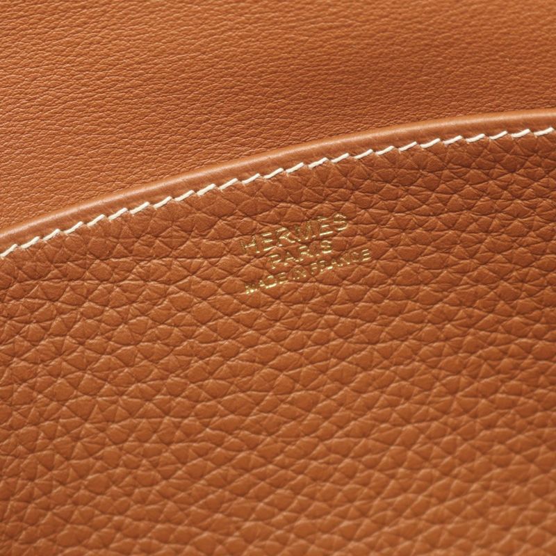 Hermes Handbag Alzan 25 Gold Leather Alzan 25 Gold Ladies Used a