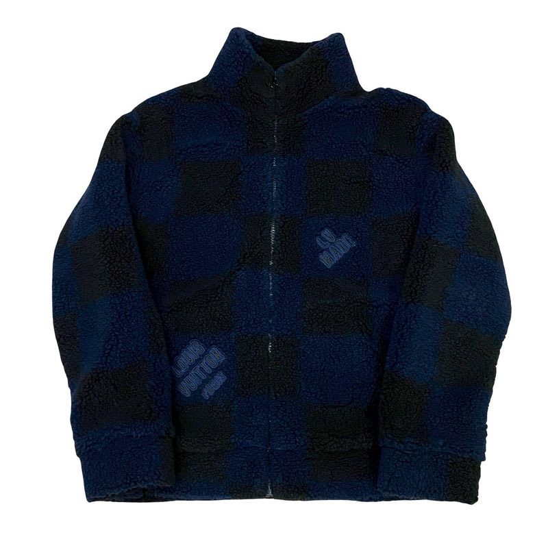 Louis Vuitton NIGO Logo Boa Jacket Polyester Blouson Outerwear XL